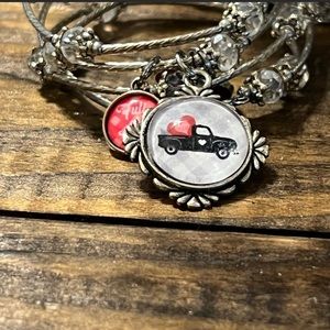 Little truck and heart bracelet